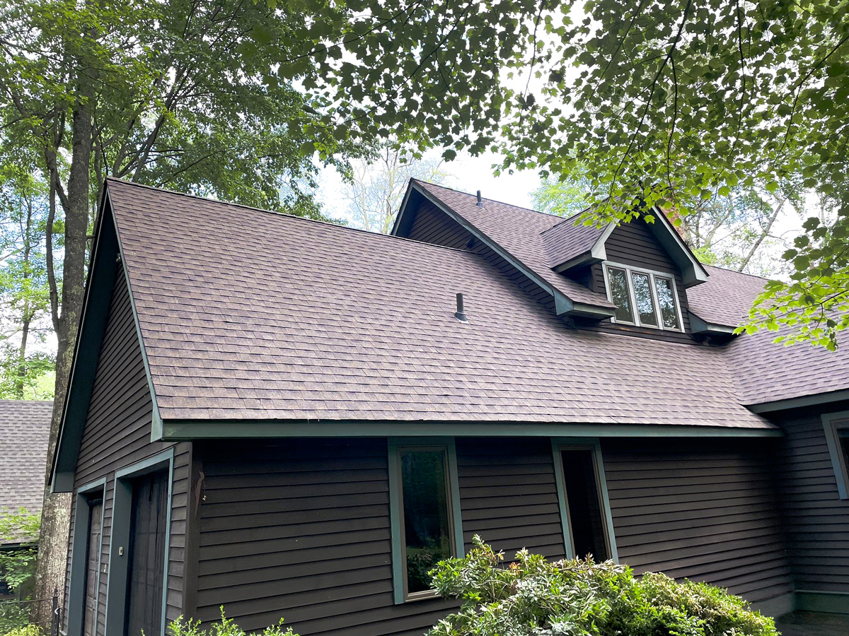 house with asphalt shingles