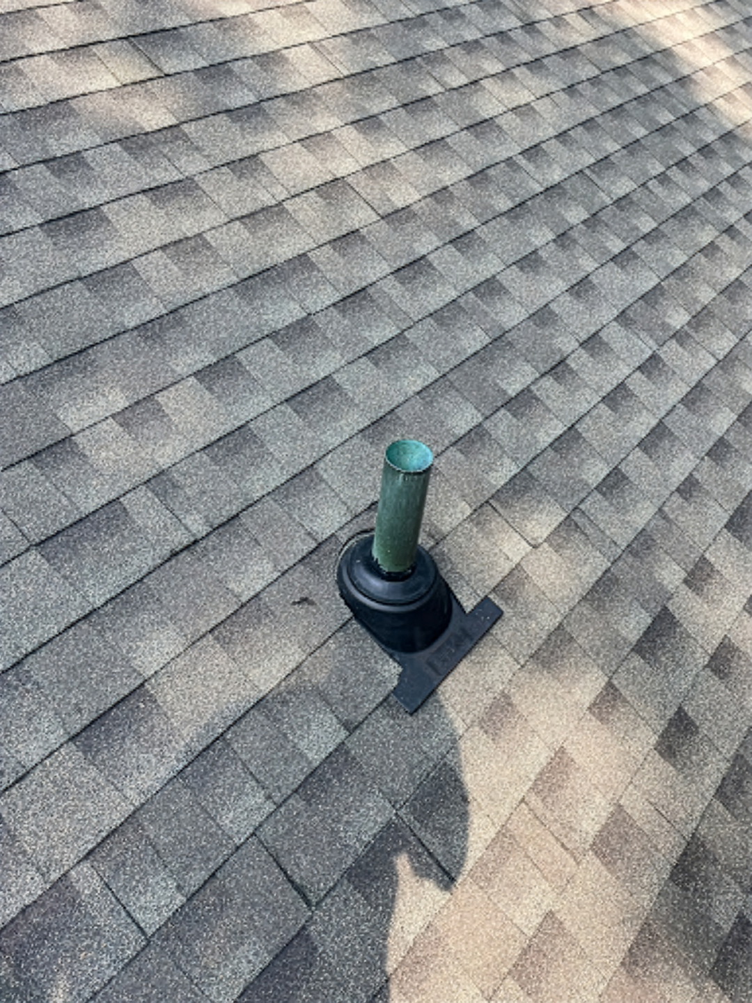 Grey shingle roof